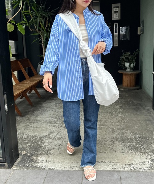 DISCOAT（ディスコート）の「ビッグメッセンジャーバッグ（メッセンジャーバッグ・レディース・ブルー/ブラック/ホワイト・FREE）」の9枚目の写真