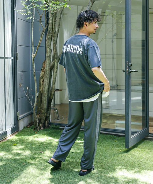 JOURNAL STANDARD relume（ジャーナルスタンダード　レリューム）の「サイドライン ジャージートラックパンツ（その他パンツ・メンズ・ブラック/カーキ/グレー/ブルー・MEDIUM/LARGE）」の8枚目の写真