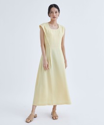【THE TOKYO/ザトウキョウ】cap sleeve tuck dress/キャップスリーブタックワンピース