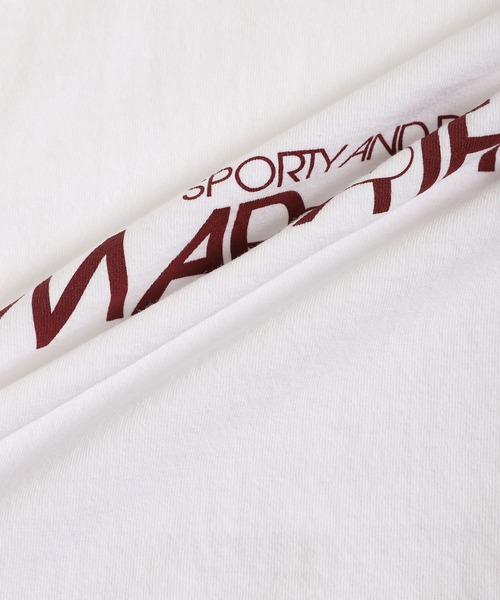 SPORTY&RICH（スポーティアンドリッチ）の「SPORTY&RICH(スポーティアンドリッチ ) MARATHON T SHIRT（Tシャツ/カットソー・レディース・ホワイト・XS/M）」の6枚目の写真