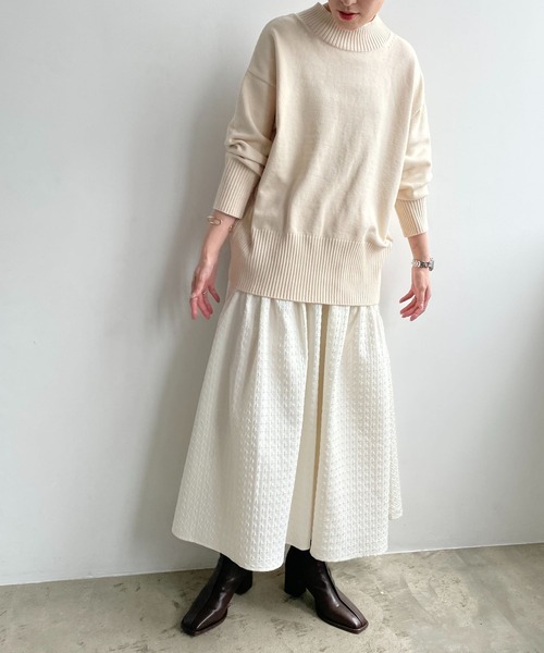 LOWRYS FARM（ローリーズファーム）の「ギャザーティアードスカート　 969875（スカート・レディース・チャコールグレー/グリーン/アイボリー/その他/ブラック・FREE）」の9枚目の写真