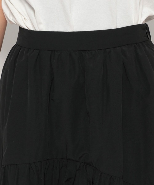 LOWRYS FARM（ローリーズファーム）の「ギャザーティアードスカート　 969875（スカート・レディース・チャコールグレー/グリーン/アイボリー/その他/ブラック・FREE）」の7枚目の写真