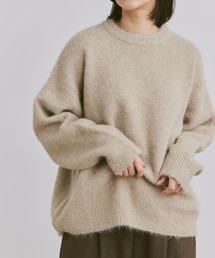 flaner | wool mix shaggy knit / ウールミックスシャギーニット(ニット/セーター)