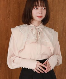 archives | レースケープリボンタイブラウス(シャツ/ブラウス)