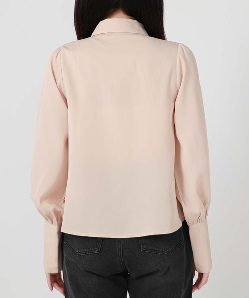 archives（アルシーヴ）の「レースケープリボンタイブラウス（シャツ/ブラウス・レディース・オフホワイト/ベージュ/ブラック・MEDIUM）」の6枚目の写真