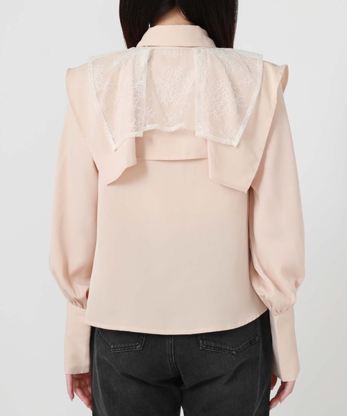 archives（アルシーヴ）の「レースケープリボンタイブラウス（シャツ/ブラウス・レディース・オフホワイト/ベージュ/ブラック・MEDIUM）」の12枚目の写真