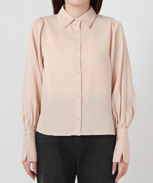 archives（アルシーヴ）の「レースケープリボンタイブラウス（シャツ/ブラウス・レディース・オフホワイト/ベージュ/ブラック・MEDIUM）」の7枚目の写真