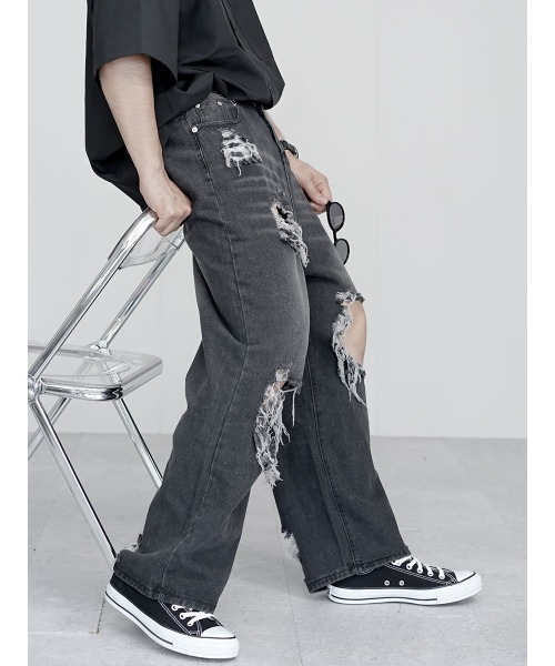 XSサイズ テンダーロイン デニム パンツ ウォッシュ ブラック ラストシーズン TENDERLOIN - XSサイズ テンダーロイン デニム パンツ ウォッシュ