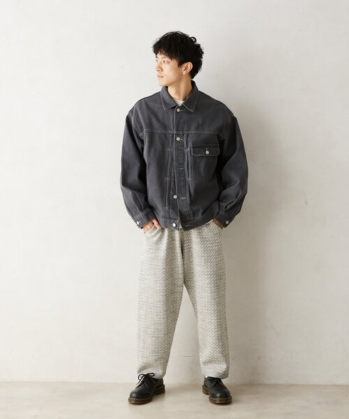 JOURNAL STANDARD relume（ジャーナルスタンダード　レリューム）の「AMERICAN デニムトラッカージャケット  by COTTON USA（デニムジャケット・メンズ・ネイビー/ブラック/ブルー系その他・LARGE/MEDIUM）」の8枚目の写真