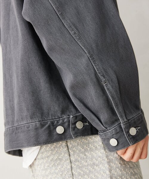 JOURNAL STANDARD relume（ジャーナルスタンダード　レリューム）の「AMERICAN デニムトラッカージャケット  by COTTON USA（デニムジャケット・メンズ・ネイビー/ブラック/ブルー系その他・LARGE/MEDIUM）」の18枚目の写真