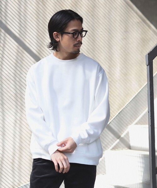 B:MING by BEAMS(ビーミングバイビームス)の「B:MING by BEAMS / ダンボールニット クルーネック スウェット(スウェット・メンズ・ブラウン系その他2/ブラック/オフホワイト・X-LARGE/MEDIUM/SMALL/LARGE)」の7枚目の写真
