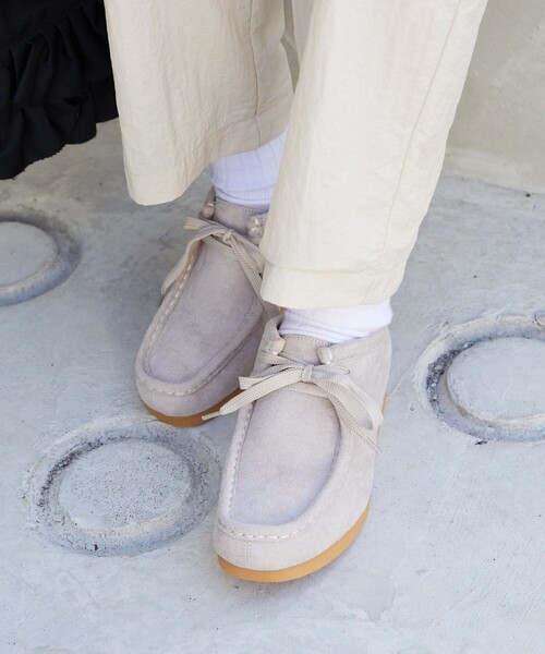 FREAK'S STORE（フリークスストア）の「限定展開　フェイクスウェード モカシン ショートブーツ（モカシン/デッキシューズ・レディース・ネイビー/ブラック/キャメル/ベージュ/グレー・24.5cm/23.5cm/24.0cm/23.0cm）」の14枚目の写真