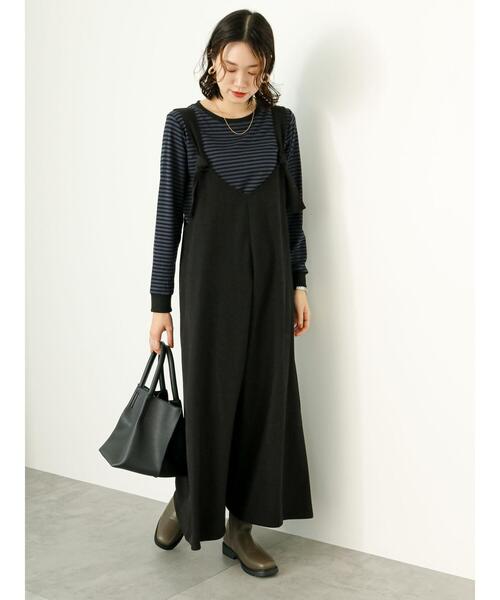 Samansa Mos2 blue（サマンサモスモスブルー）の「前後2WAYノットワンピース（ワンピース・レディース・ブラック/ブラウン/チャコールグレー・F）」の8枚目の写真