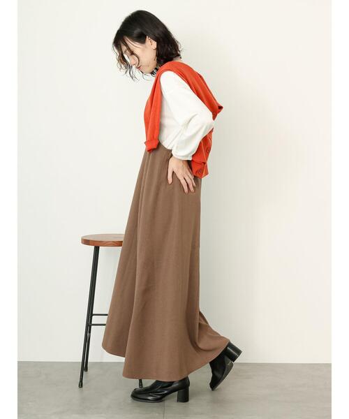 Samansa Mos2 blue（サマンサモスモスブルー）の「前後2WAYノットワンピース（ワンピース・レディース・ブラック/ブラウン/チャコールグレー・F）」の12枚目の写真