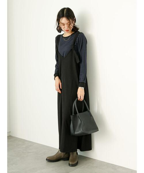 Samansa Mos2 blue（サマンサモスモスブルー）の「前後2WAYノットワンピース（ワンピース・レディース・ブラック/ブラウン/チャコールグレー・F）」の15枚目の写真