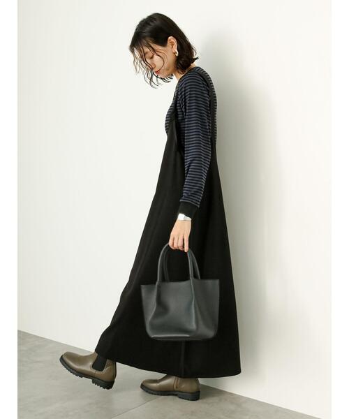 Samansa Mos2 blue（サマンサモスモスブルー）の「前後2WAYノットワンピース（ワンピース・レディース・ブラック/ブラウン/チャコールグレー・F）」の16枚目の写真