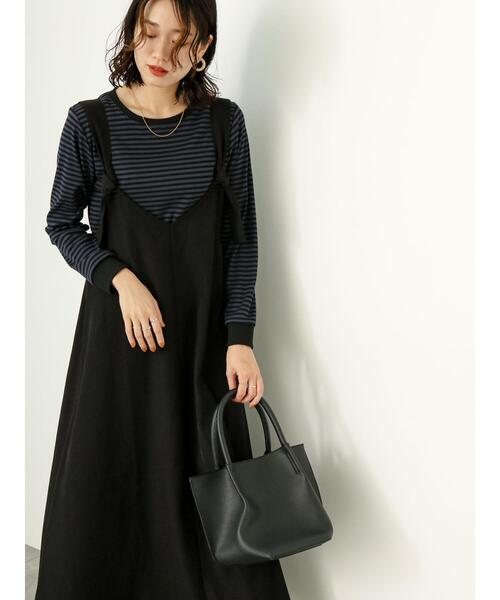 Samansa Mos2 blue（サマンサモスモスブルー）の「前後2WAYノットワンピース（ワンピース・レディース・ブラック/ブラウン/チャコールグレー・F）」の19枚目の写真