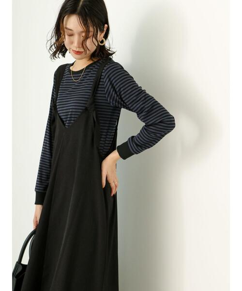 Samansa Mos2 blue（サマンサモスモスブルー）の「前後2WAYノットワンピース（ワンピース・レディース・ブラック/ブラウン/チャコールグレー・F）」の20枚目の写真