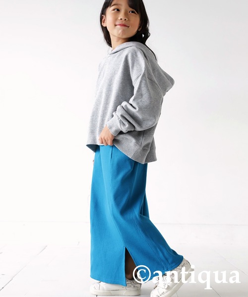 antiqua（アンティカ）の「リブスカート（スカート・キッズ・レッド/ブラック/オレンジ/ブルー・130/140/160/150/120）」の3枚目の写真