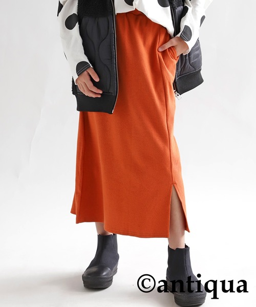 antiqua（アンティカ）の「リブスカート（スカート・キッズ・レッド/ブラック/オレンジ/ブルー・130/140/160/150/120）」の18枚目の写真
