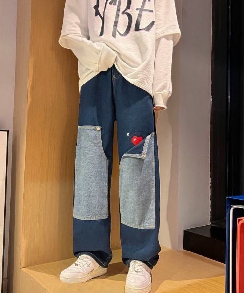 MGV(エムジーヴィー)の「ストリートハートロゴデニム(デニムパンツ・メンズ・ライトブルー/ブルー・LARGE/MEDIUM/X-LARGE)」の2枚目の写真