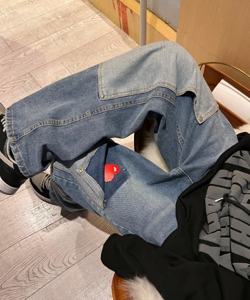 MGV(エムジーヴィー)の「ストリートハートロゴデニム(デニムパンツ・メンズ・ライトブルー/ブルー・LARGE/MEDIUM/X-LARGE)」の17枚目の写真