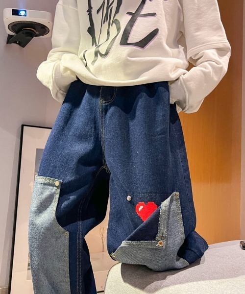 MGV(エムジーヴィー)の「ストリートハートロゴデニム(デニムパンツ・メンズ・ライトブルー/ブルー・LARGE/MEDIUM/X-LARGE)」の12枚目の写真