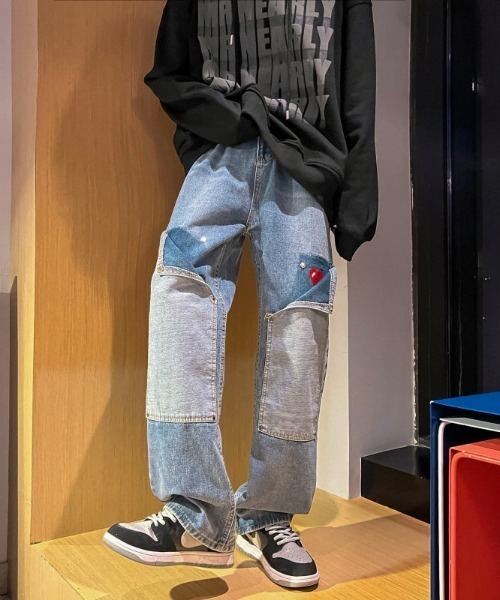 MGV(エムジーヴィー)の「ストリートハートロゴデニム(デニムパンツ・メンズ・ライトブルー/ブルー・LARGE/MEDIUM/X-LARGE)」の21枚目の写真