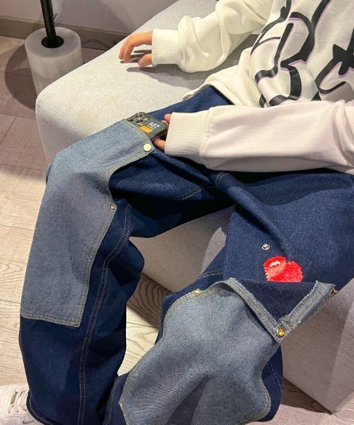 MGV(エムジーヴィー)の「ストリートハートロゴデニム(デニムパンツ・メンズ・ライトブルー/ブルー・LARGE/MEDIUM/X-LARGE)」の11枚目の写真