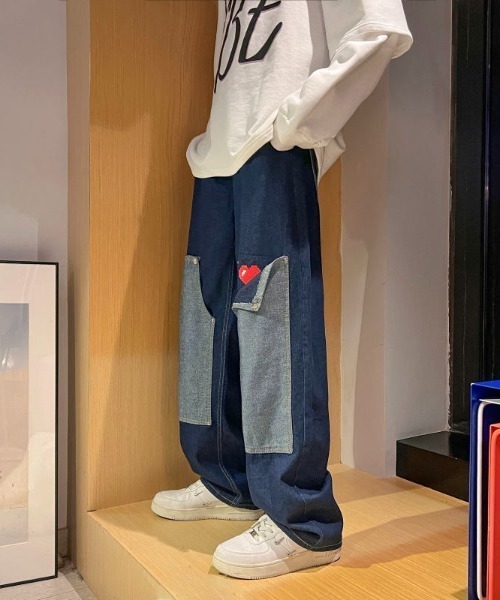 MGV(エムジーヴィー)の「ストリートハートロゴデニム(デニムパンツ・メンズ・ライトブルー/ブルー・LARGE/MEDIUM/X-LARGE)」の8枚目の写真