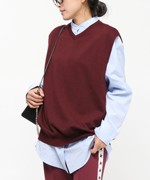 CINOH | 【CINOH / チノ】別注 Vneck Knit vest(ベスト)