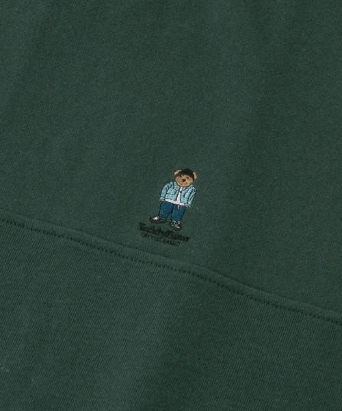 SENSE OF PLACE by URBAN RESEARCH（センスオブプレイスバイアーバンリサーチ）の「『別注』TeddyBear×SOP　テディベアハーフZIPスウェット（スウェット・メンズ・グリーン/オートミール/ブラック/チャコールグレー・LARGE/MEDIUM）」の11枚目の写真