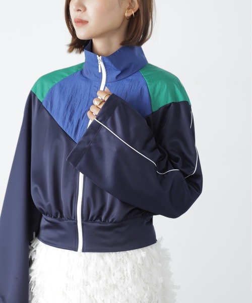 FREE'S MART(フリーズマート)の「◆<コレクション>トラックジャケット(ナイロンジャケット・レディース・ネイビー・FREE)」の5枚目の写真