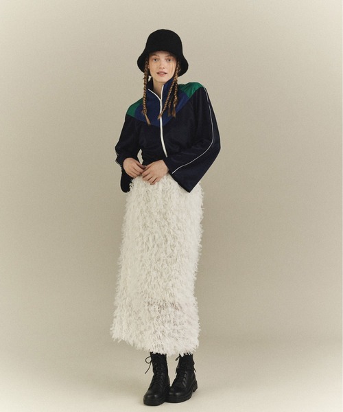 FREE'S MART(フリーズマート)の「◆<コレクション>トラックジャケット(ナイロンジャケット・レディース・ネイビー・FREE)」の3枚目の写真