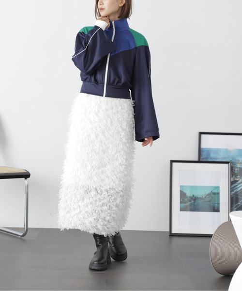 FREE'S MART(フリーズマート)の「◆<コレクション>トラックジャケット(ナイロンジャケット・レディース・ネイビー・FREE)」の13枚目の写真