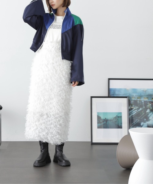 FREE'S MART(フリーズマート)の「◆<コレクション>トラックジャケット(ナイロンジャケット・レディース・ネイビー・FREE)」の14枚目の写真