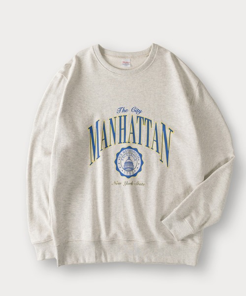 SlashDate(スラッシュデイト)の「MANHATTAN&GO YOURSELF/アソートクルーネックスウェット/ユニセックス(スウェット・メンズ・アッシュグレー/ブルー系その他/グレー系その他/ネイビー/アイボリー/グレー・M/L)」の20枚目の写真
