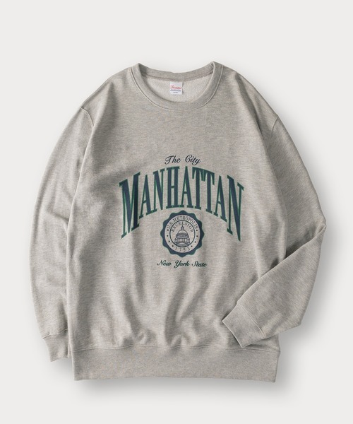 SlashDate(スラッシュデイト)の「MANHATTAN&GO YOURSELF/アソートクルーネックスウェット/ユニセックス(スウェット・メンズ・アッシュグレー/ブルー系その他/グレー系その他/ネイビー/アイボリー/グレー・M/L)」の7枚目の写真