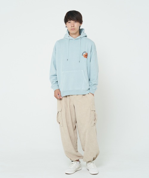 ROUGH TRADE(ラフトレード)の「裏毛ピグメント加工バックロゴプルパーカー(M1)(パーカー・メンズ・ブラック/ピンク/ミント/ナチュラル・MEDIUM/LARGE/X-LARGE)」の20枚目の写真