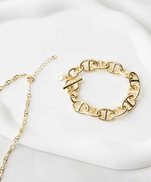 VIS（ビス）の「デザインチェーンマンテルブレスレット（ブレスレット・レディース・シルバー/ゴールド・FREE）」の9枚目の写真