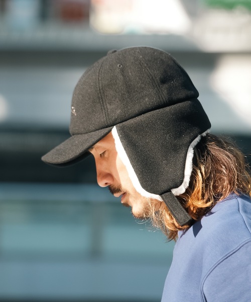 THRASHER(スラッシャー)の「GONZ LOGO FLIGHT CAP/スラッシャーフライトキャップ(帽子)(キャップ・メンズ・ブラック/ベージュ/オートミール・58cm)」の8枚目の写真