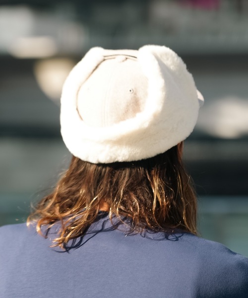 THRASHER(スラッシャー)の「GONZ LOGO FLIGHT CAP/スラッシャーフライトキャップ(帽子)(キャップ・メンズ・ブラック/ベージュ/オートミール・58cm)」の12枚目の写真