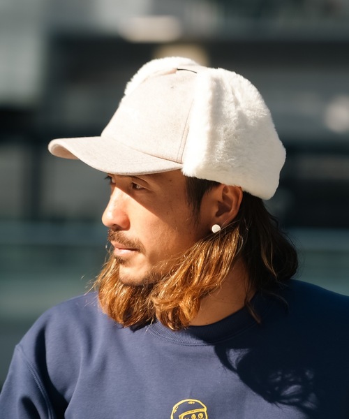 THRASHER(スラッシャー)の「GONZ LOGO FLIGHT CAP/スラッシャーフライトキャップ(帽子)(キャップ・メンズ・ブラック/ベージュ/オートミール・58cm)」の11枚目の写真