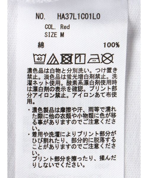 AMERICAN HOLIC（アメリカンホリック）の「ロゴカットプルオーバー（Tシャツ/カットソー・レディース・レッド/ブラック・M/L）」の20枚目の写真