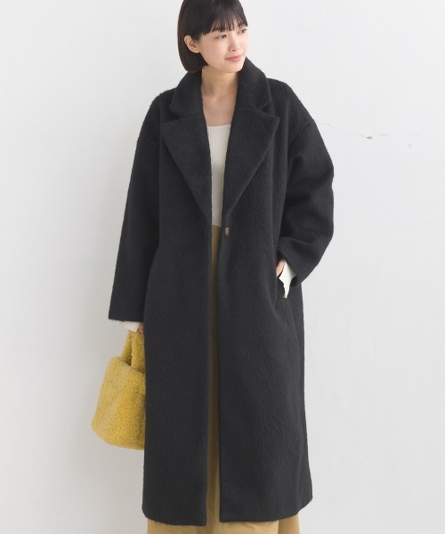 【未使用タグ付♡】PLST シャギーチェスターコート　M 定価35,000円 PLST(プラステ)公式 | シャギーチェスターコート