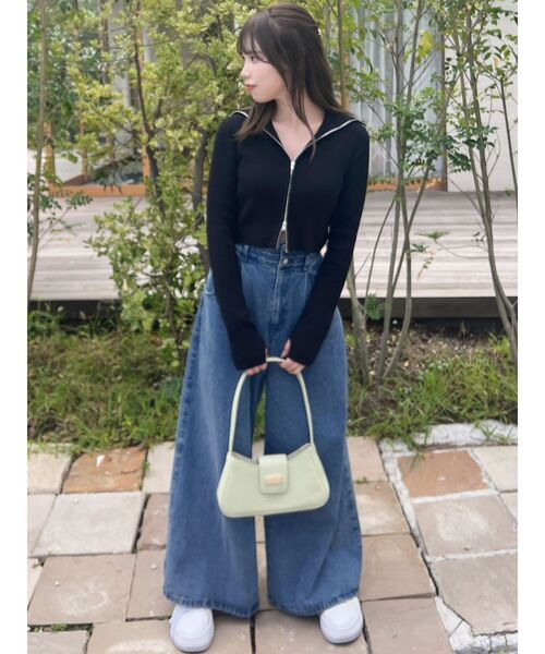 dazzlin(ダズリン)の「Wジップリブニットトップス(ニット/セーター・レディース・レッド/ブラック/チャコールグレー・FREE)」の16枚目の写真