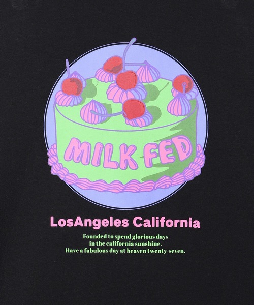 MILKFED.（ミルクフェド）の「CAKE S/S TEE（Tシャツ/カットソー・レディース・ライトピンク/ホワイト/ブラック・L/M）」の6枚目の写真