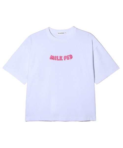 MILKFED.（ミルクフェド）の「CAKE S/S TEE（Tシャツ/カットソー・レディース・ライトピンク/ホワイト/ブラック・L/M）」の18枚目の写真