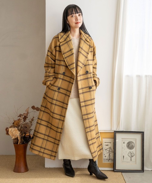 【セール】メリノウールダブルコート 906706(ステンカラーコート)|LOWRYS FARM(ローリーズファーム) 【セール】メリノウールダブルコート 906706(ステンカラーコート)|LOWRYS FARM(ローリーズファーム)