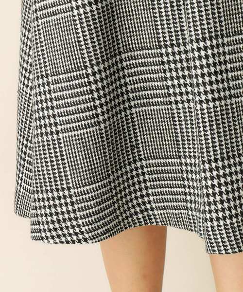 index（インデックス）の「◆ビッグチェックフレアスカート/ウールライク【洗濯機洗い可】（スカート・レディース・ダークブラウン系1/ブラック系1・36/38/40）」の13枚目の写真